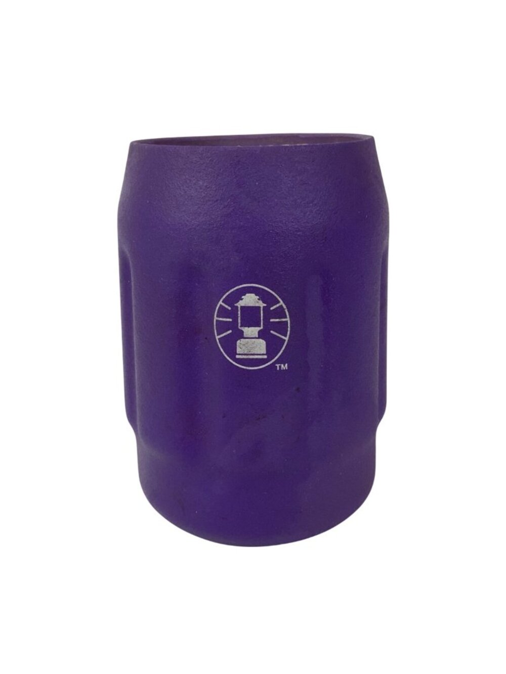 Coleman Lantern Logo Insulated Purple Plastic Can Cooler Holder Picnic Camping